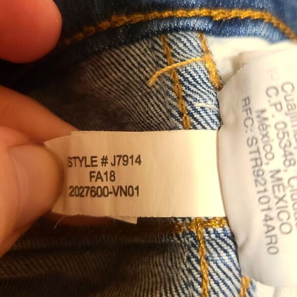 Madewell 10" High-Rise Skinny Jeans In Hanna Wash Size 27 - Picture 7 of 12